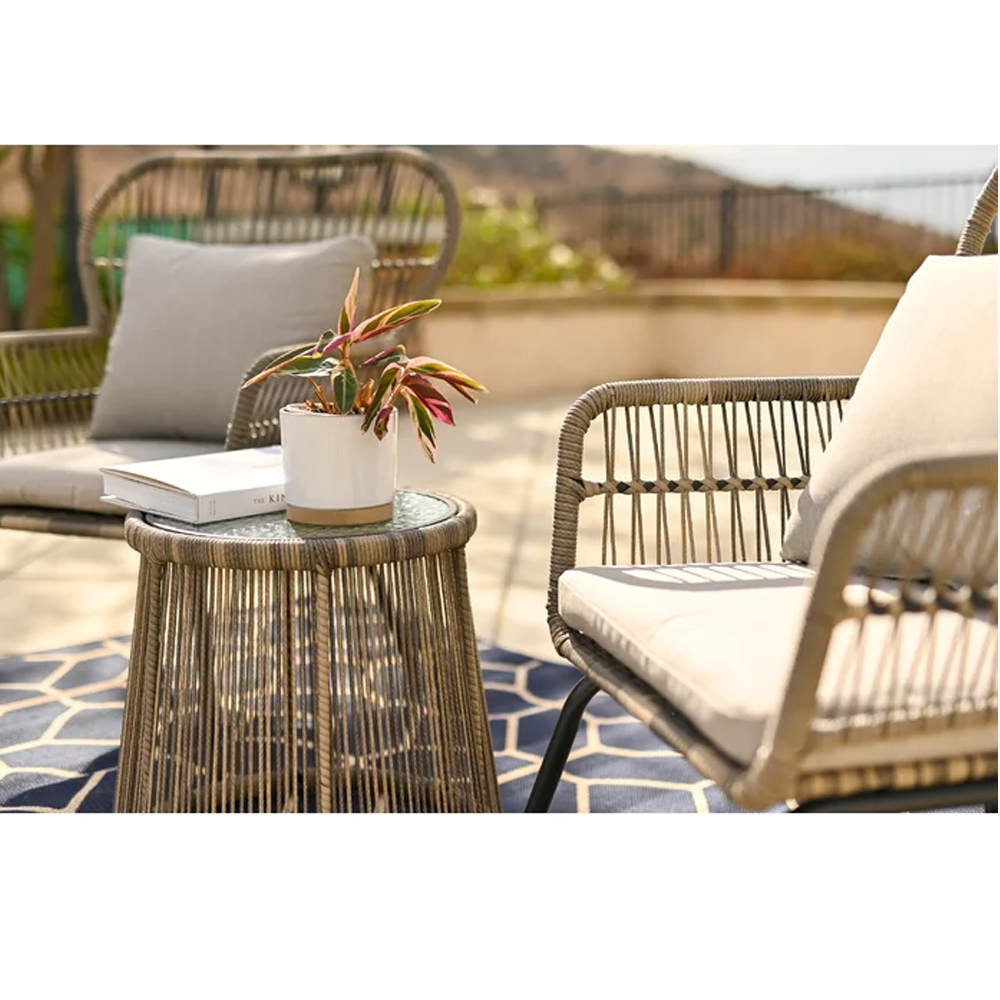 Supply 3piece rattan chair set balcony bristol set Wholesale Factory