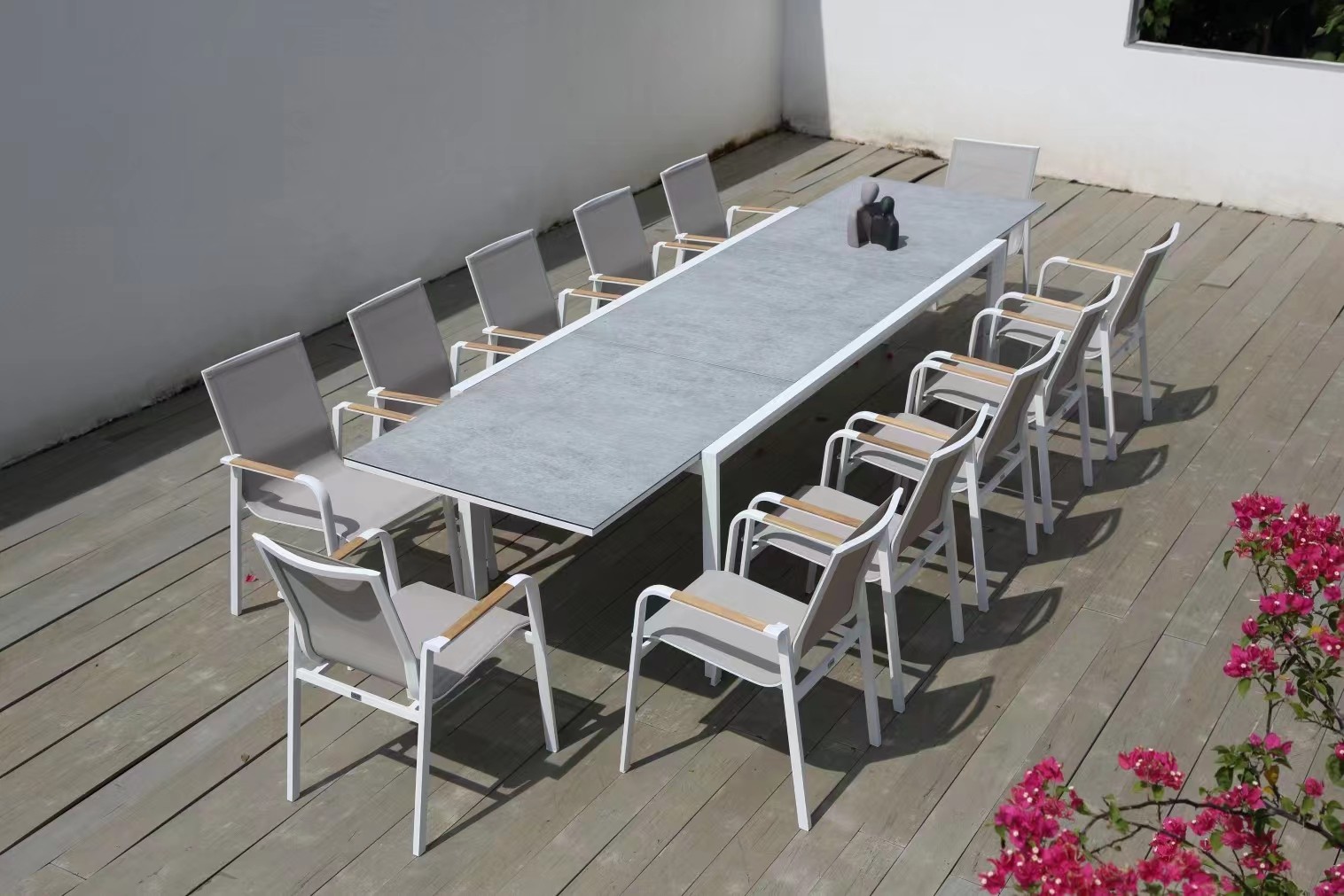 large outdoor dining table