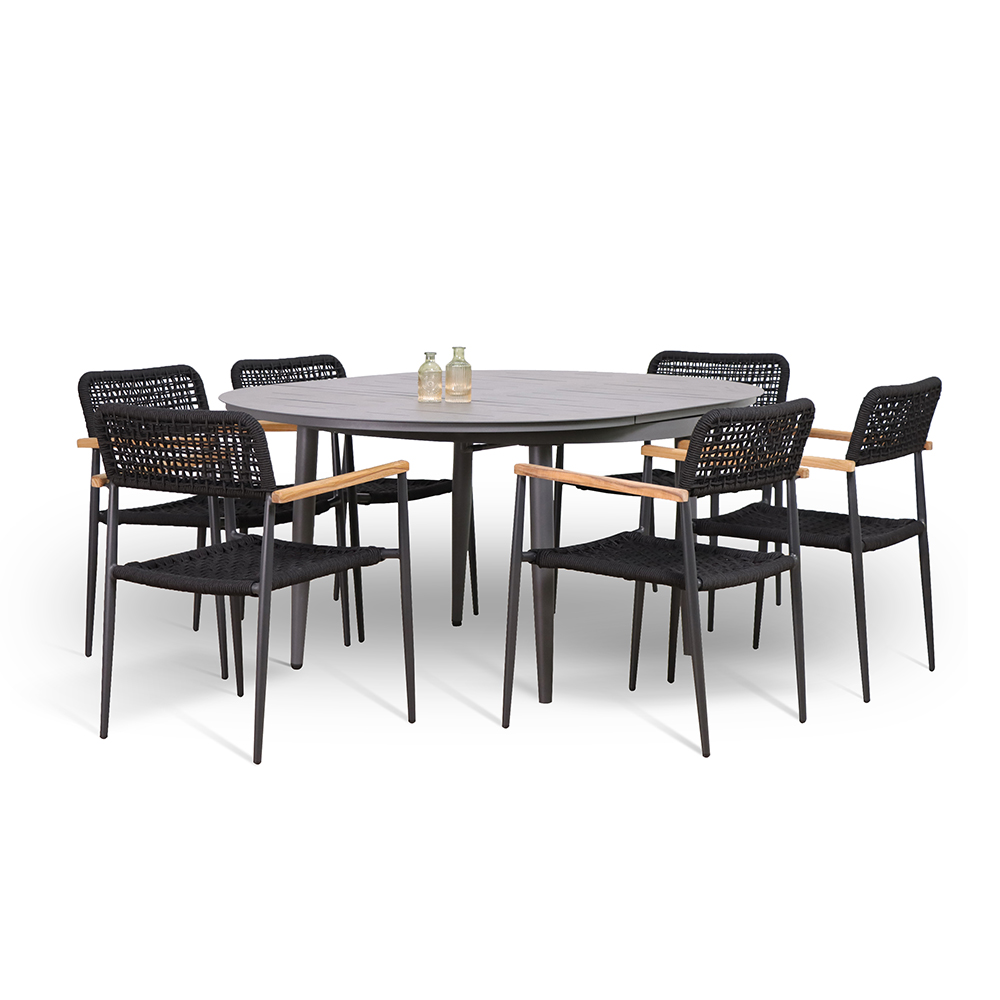 Supply Rope stackable outdoor dining chair Wholesale Factory Foshan