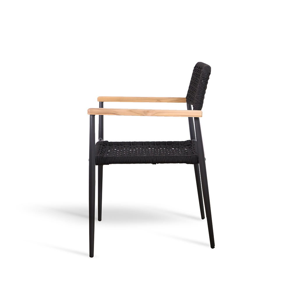 Supply Rope stackable outdoor dining chair Wholesale Factory Foshan