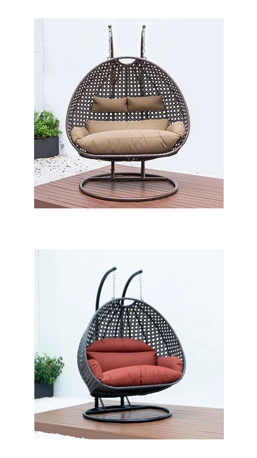double egg chair