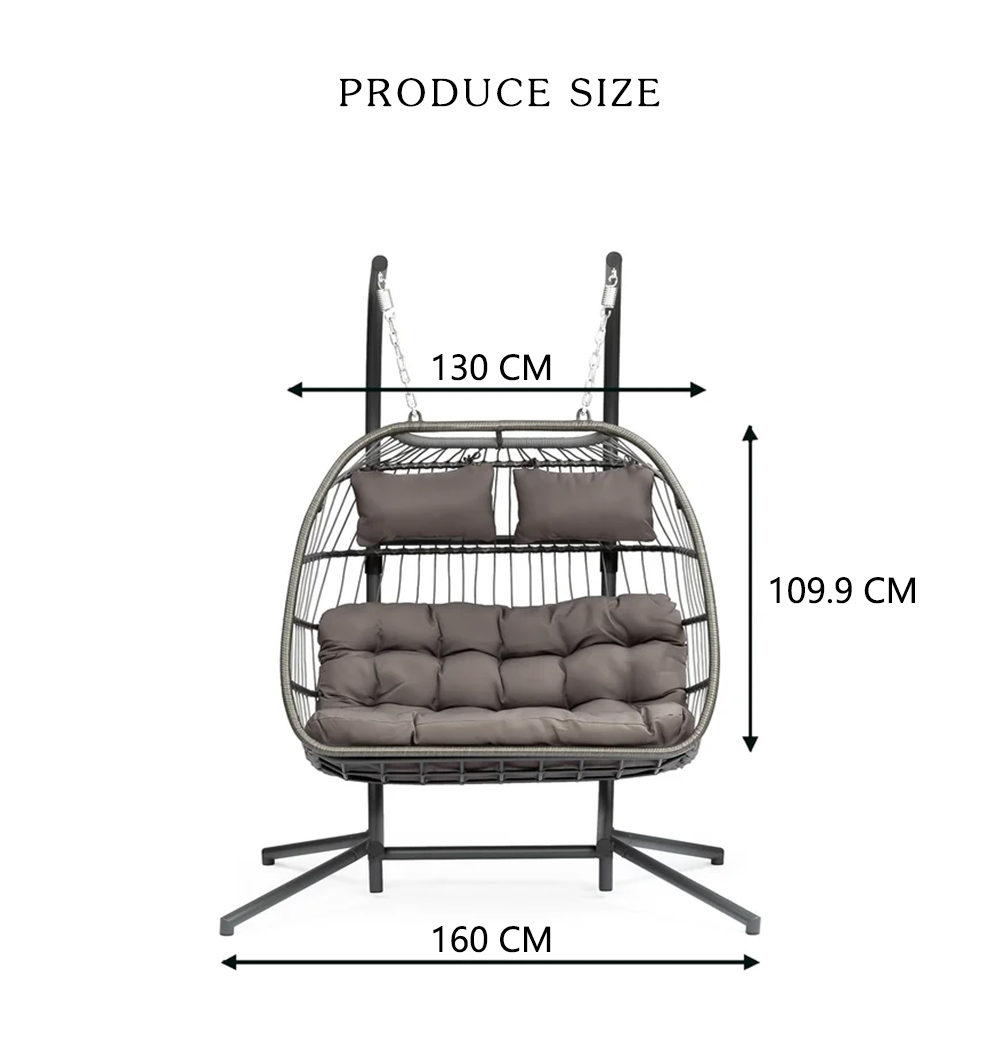 double egg chair outdoor