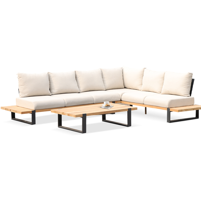 Teak Wood Outdoor Furniture Garden Sofa