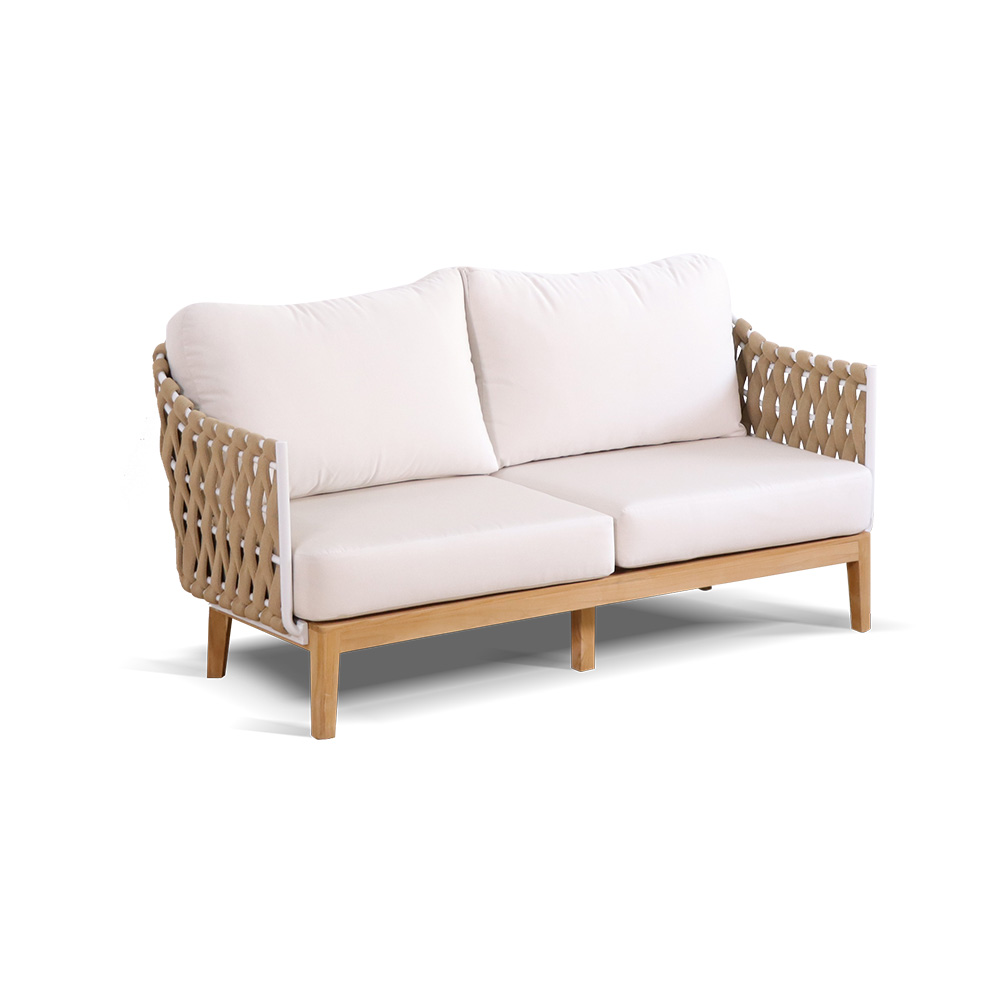 Hochwertiges Outdoor-Sofa aus Holz
