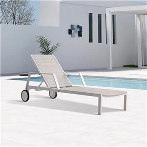 All-Weather Adjustable Wicker Chaise Lounger