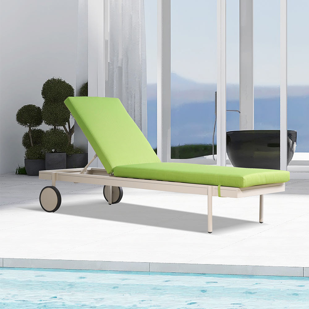 Sling Chaise Lounger Modern Outdoor Furniture