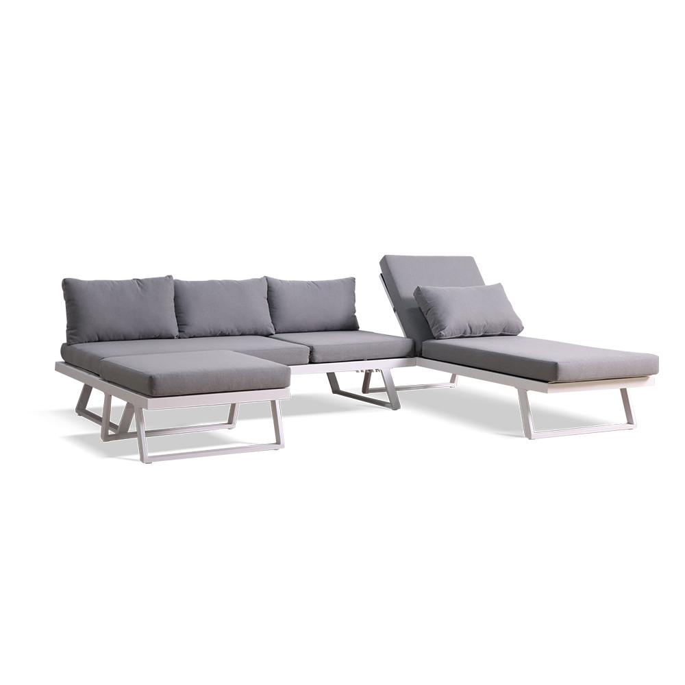 Алюминиевый секционный диван для патио на открытом воздухе