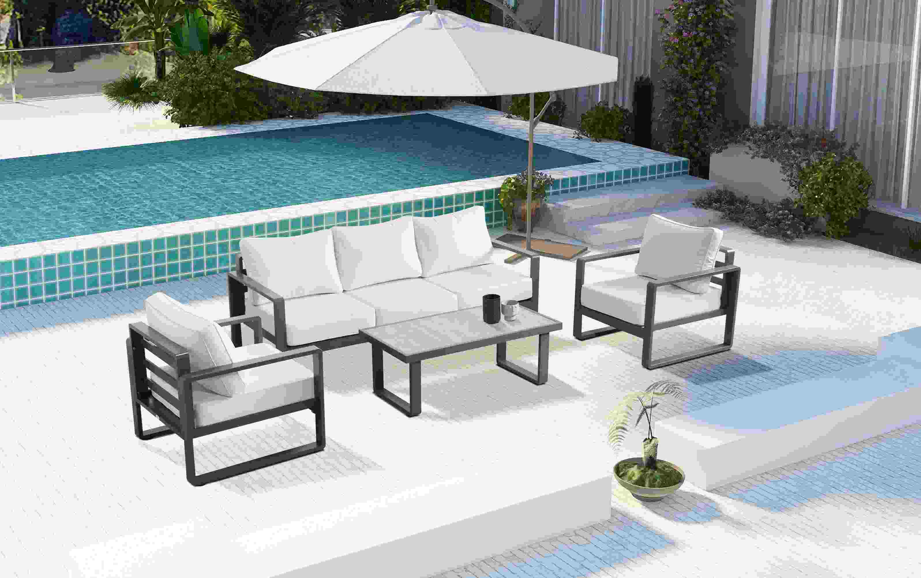 aluminum furniture outdoor sofa set