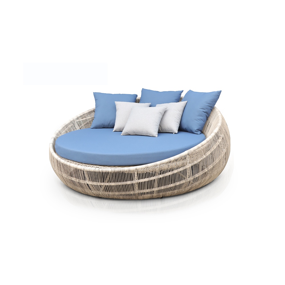 High-quality rattan material outdoor sunbed
