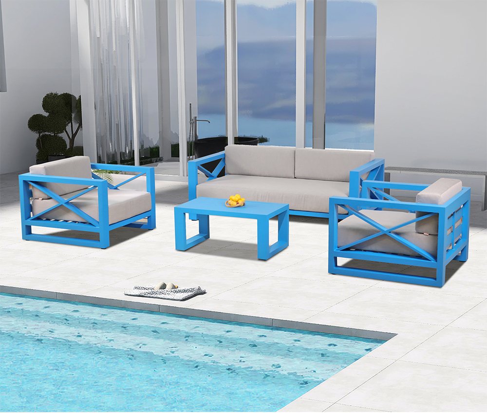 Extreme quality outdoor aluminum alloy sofa