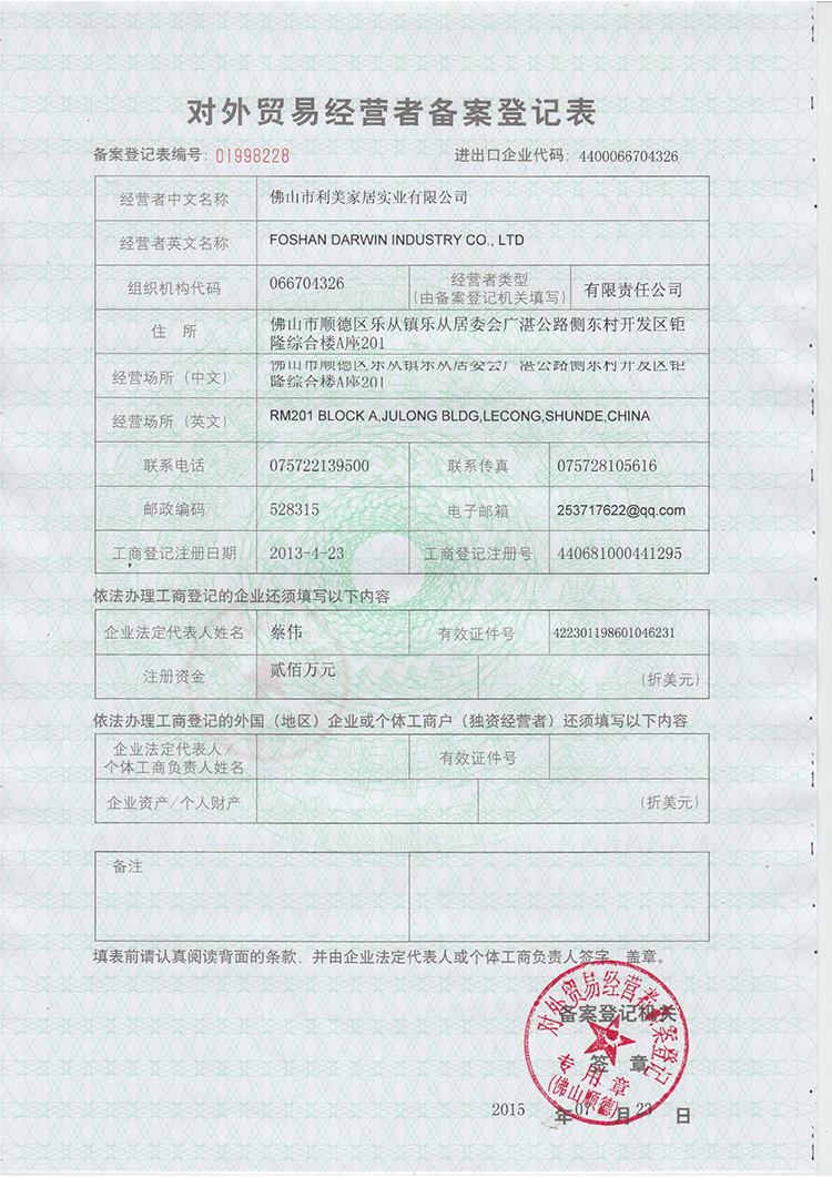 Наша экспортная лицензия