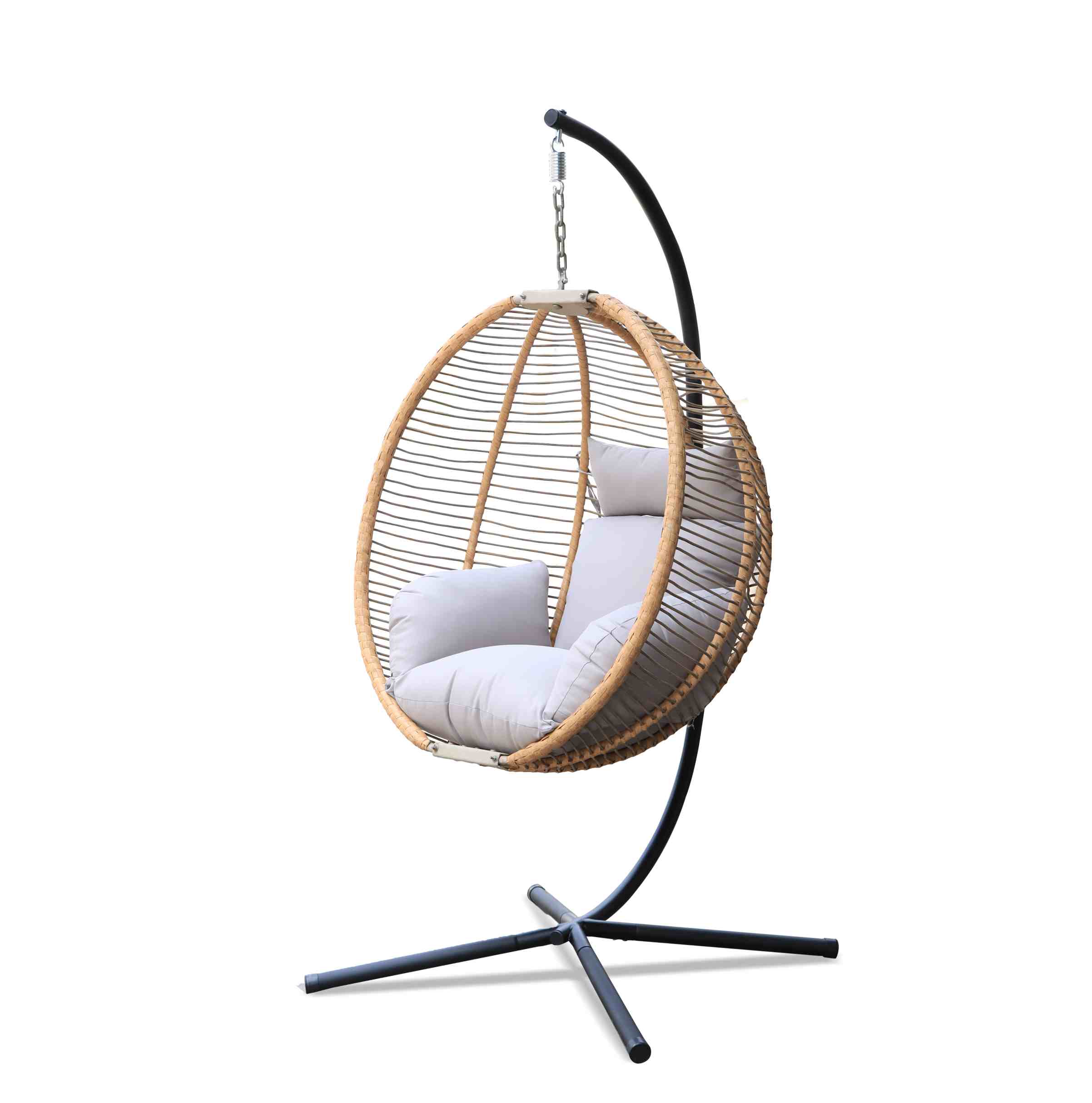 ​Single folding hanging chair with cushion