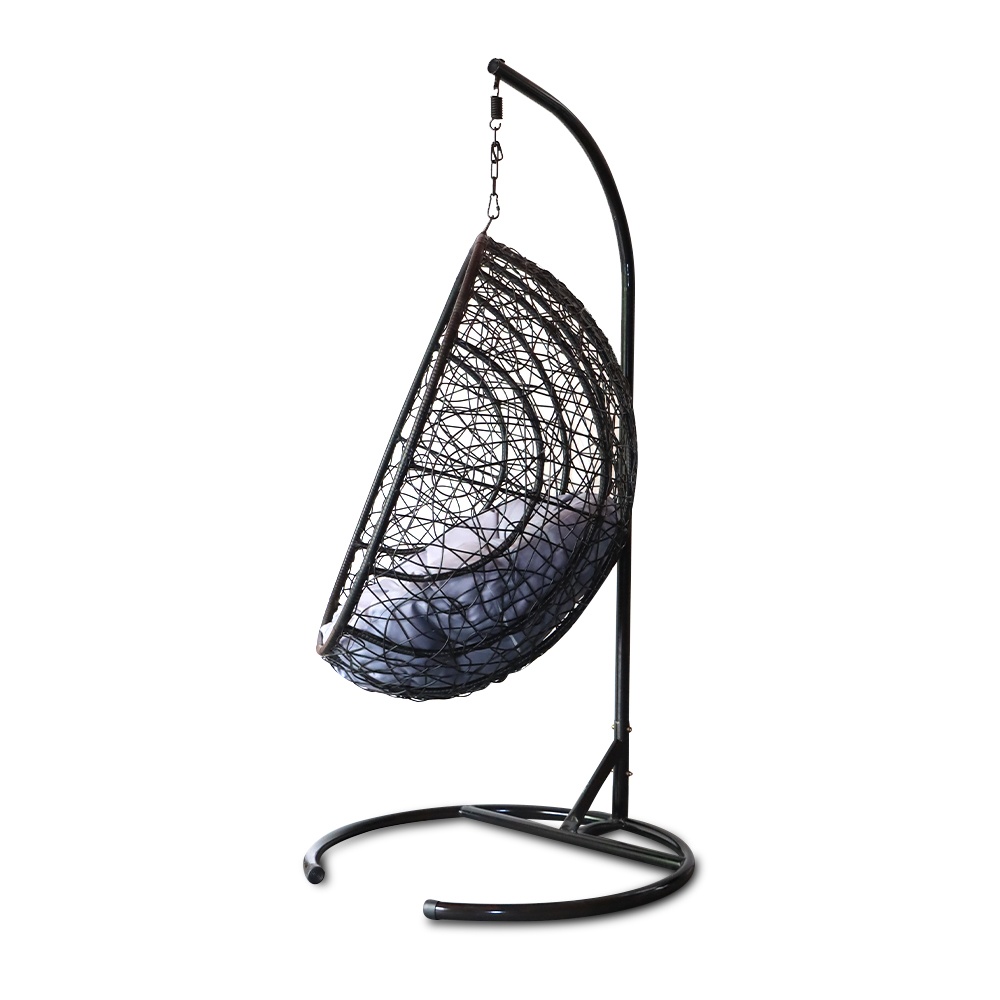 PE rattan outdoor hanging chair manufacturer