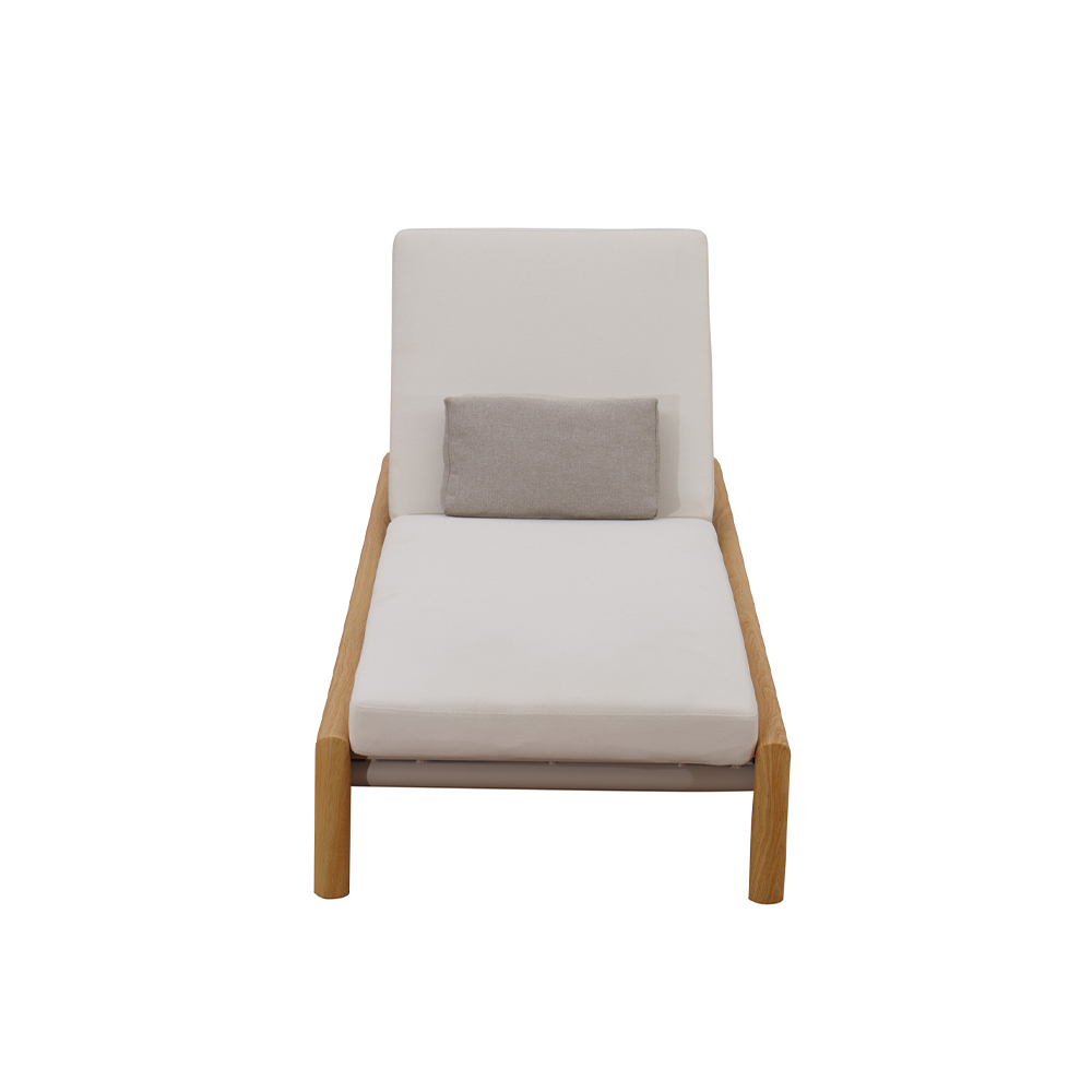 High quality modern wooden sun lounger