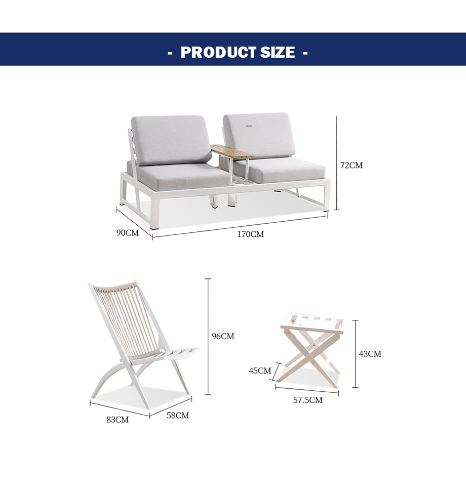 aluminum sofa