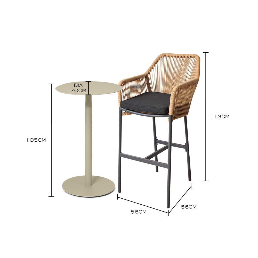 outdoor rattan bar chair furniture manufacturer
