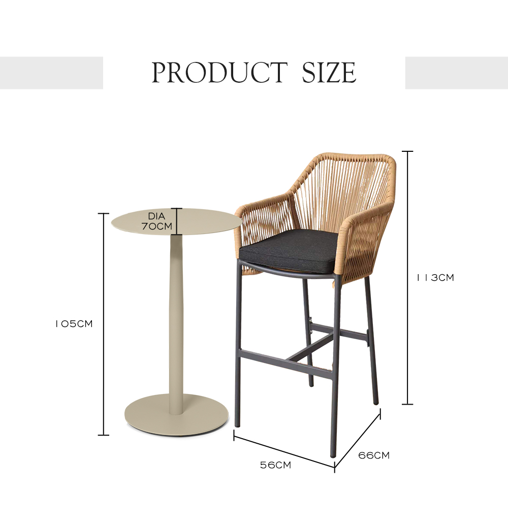 wicker bar chair