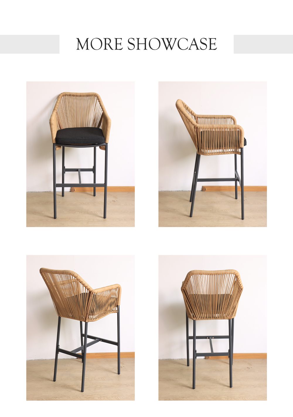 wicker bar chair