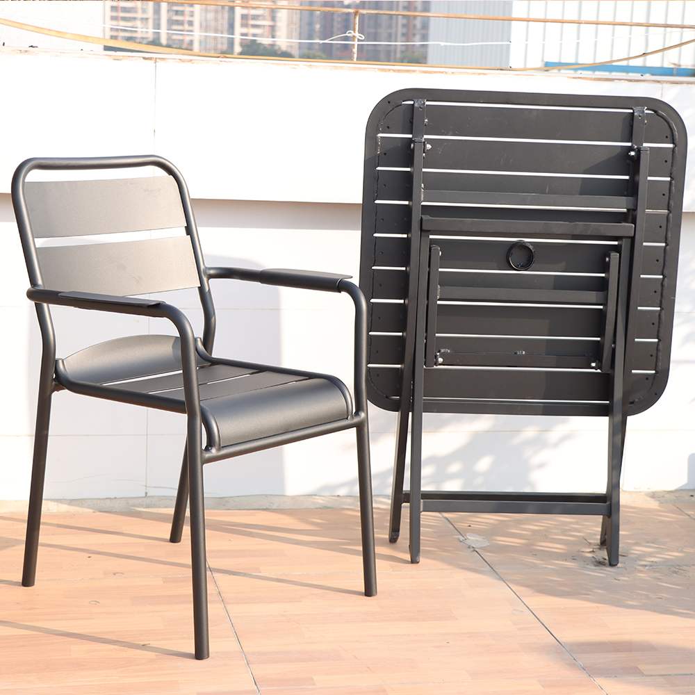 Wholesale folding outdoor table and chair set