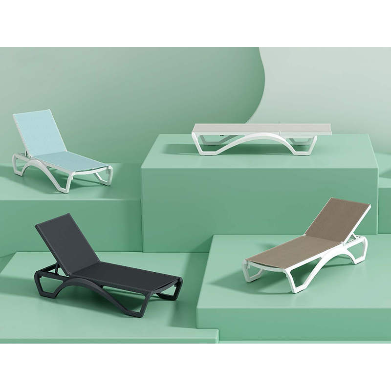 Poolside Plastic Sun Lounger Chair