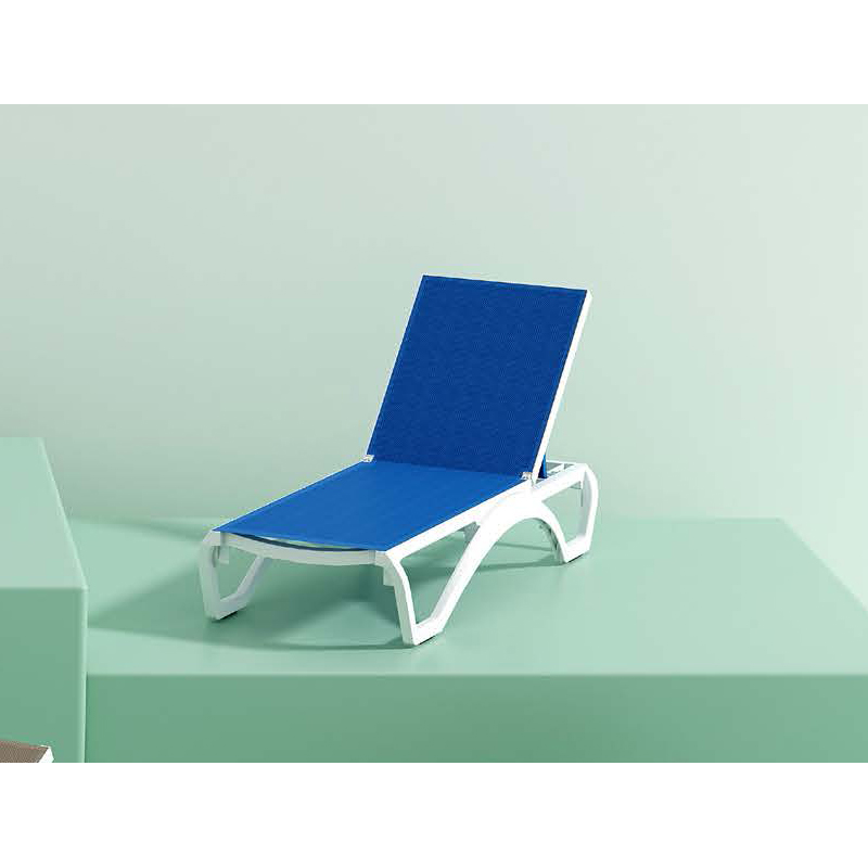 Poolside Plastic Sun Lounger Chair