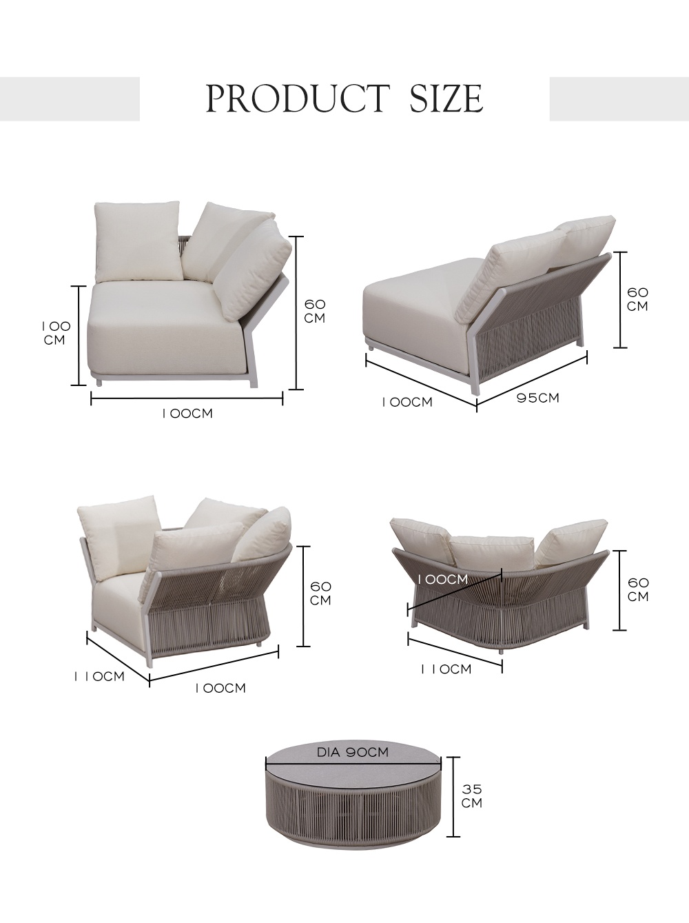 outdoor rope sofa