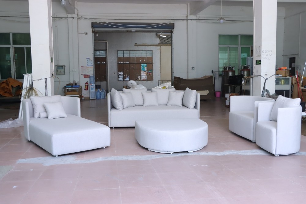 outdoor upholstered sofa