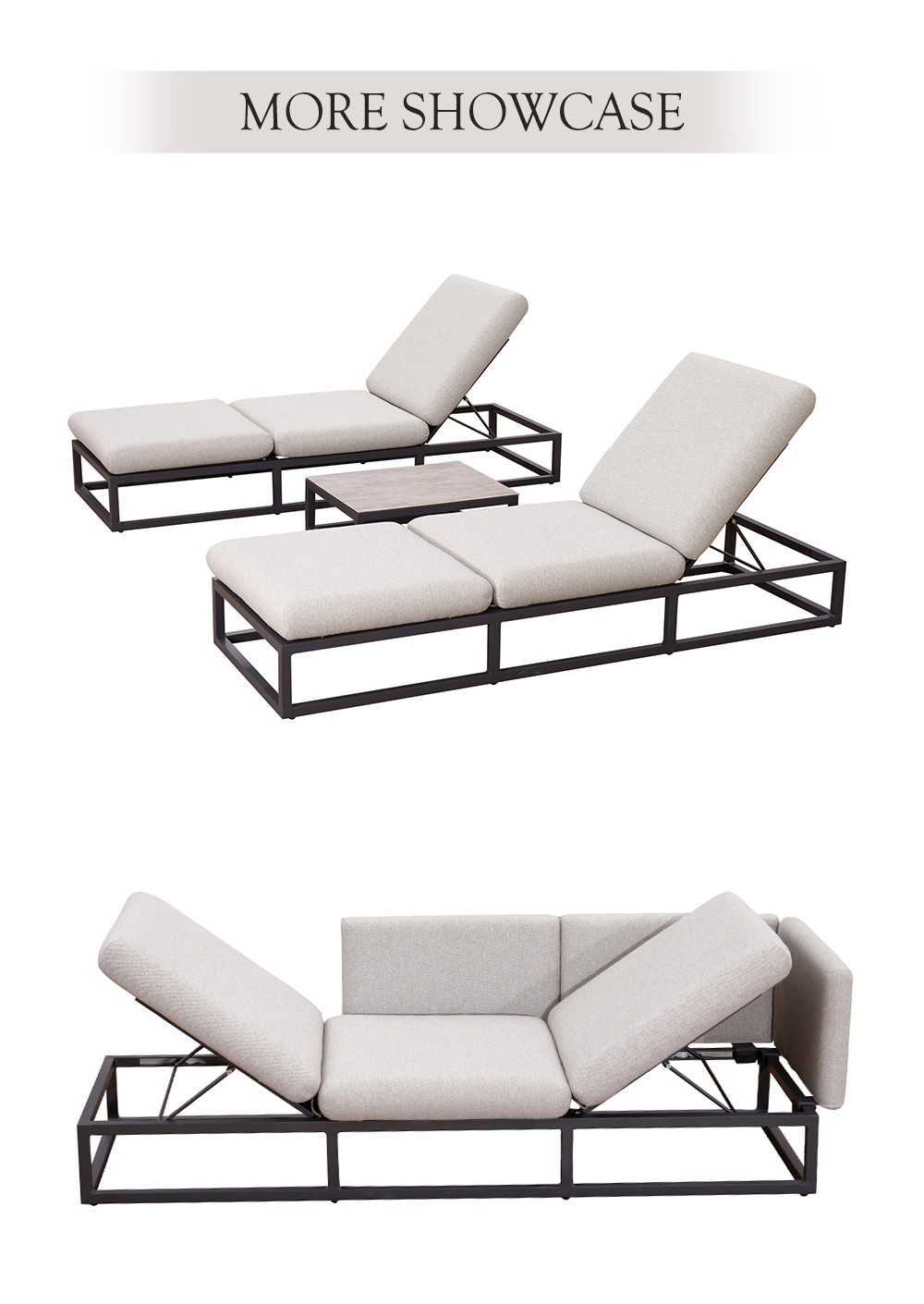 outdoor upholstered sofa