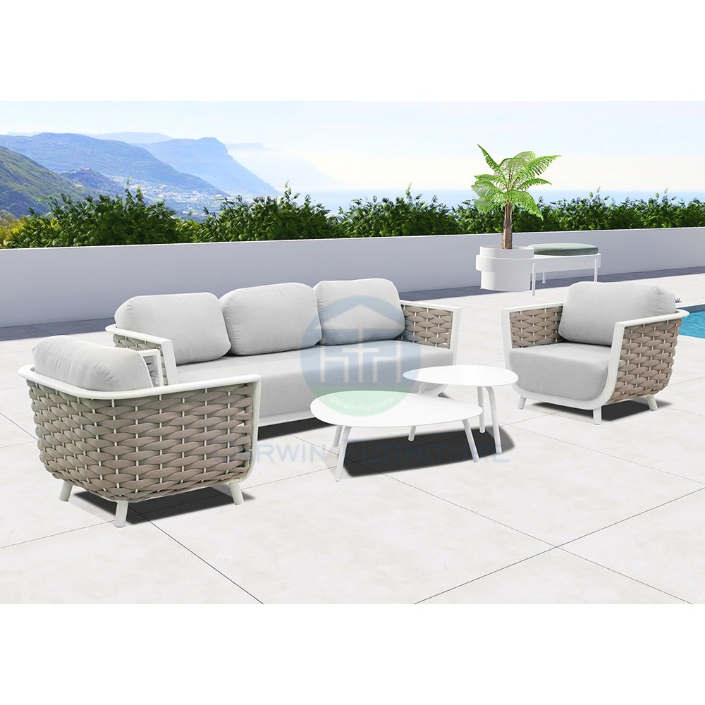Luxury Rope Garden Sofa Set Supplier