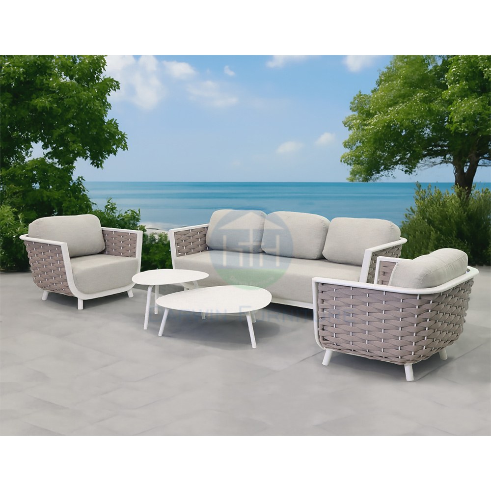 Luxury Rope Garden Sofa Set Supplier