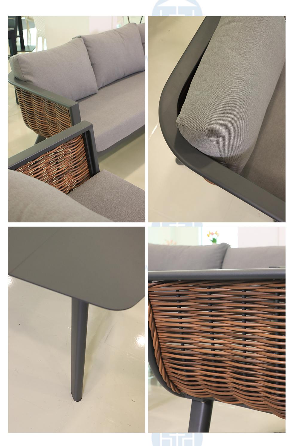 outdoor wicker sofa set