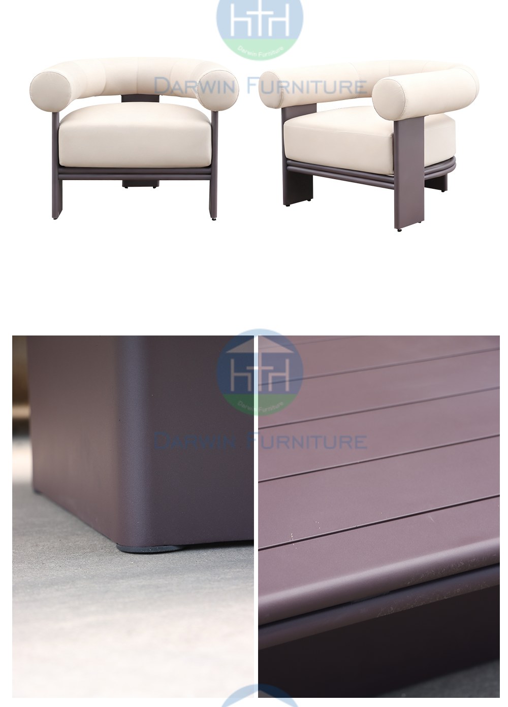 outdoor upholstered sofa