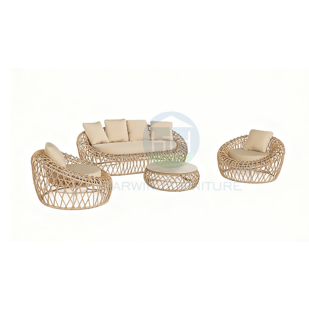 Foshan Outdoor Leisure Rattan Sofa