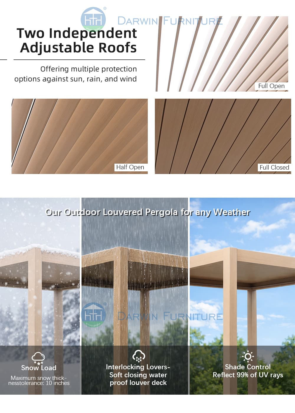 aluminum outdoor pergola