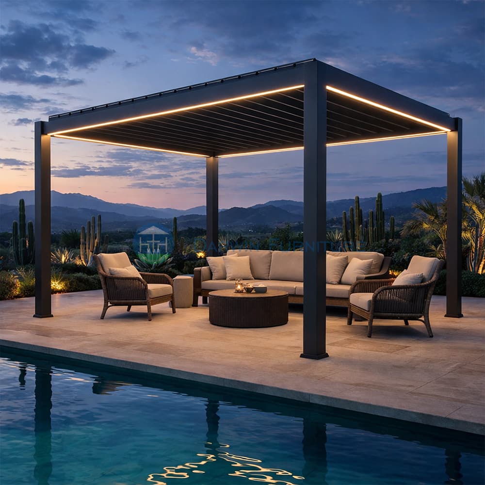 Gazebo de jardim personalizado de alta qualidade