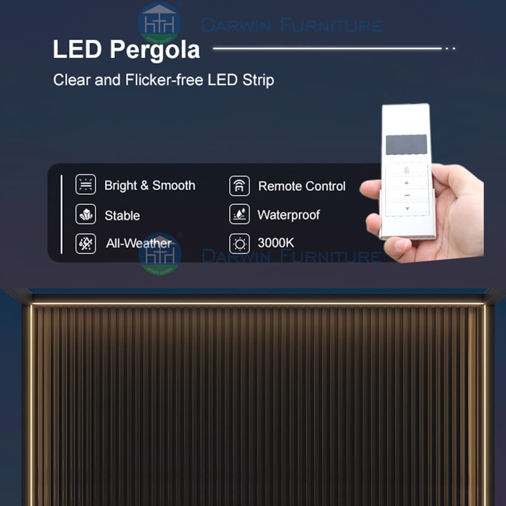 Gazebo de jardim personalizado de alta qualidade