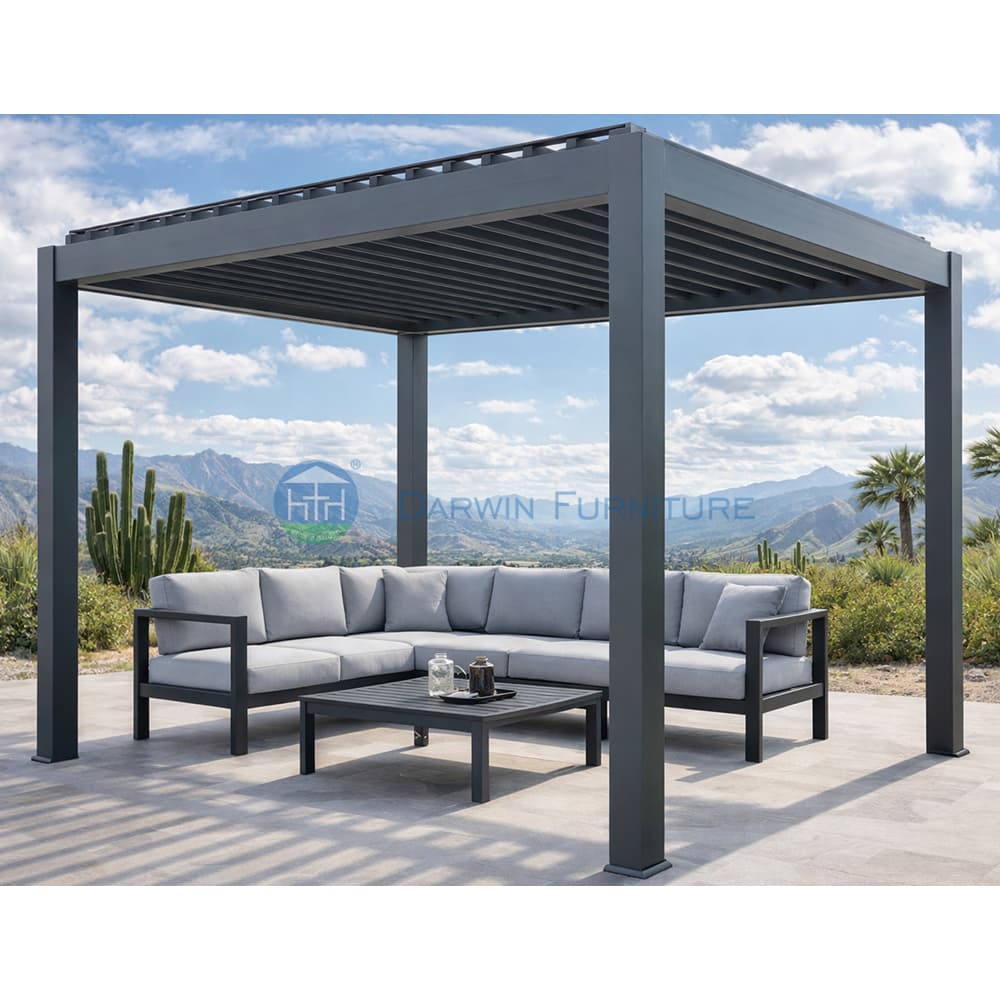 Gazebo de jardim personalizado de alta qualidade