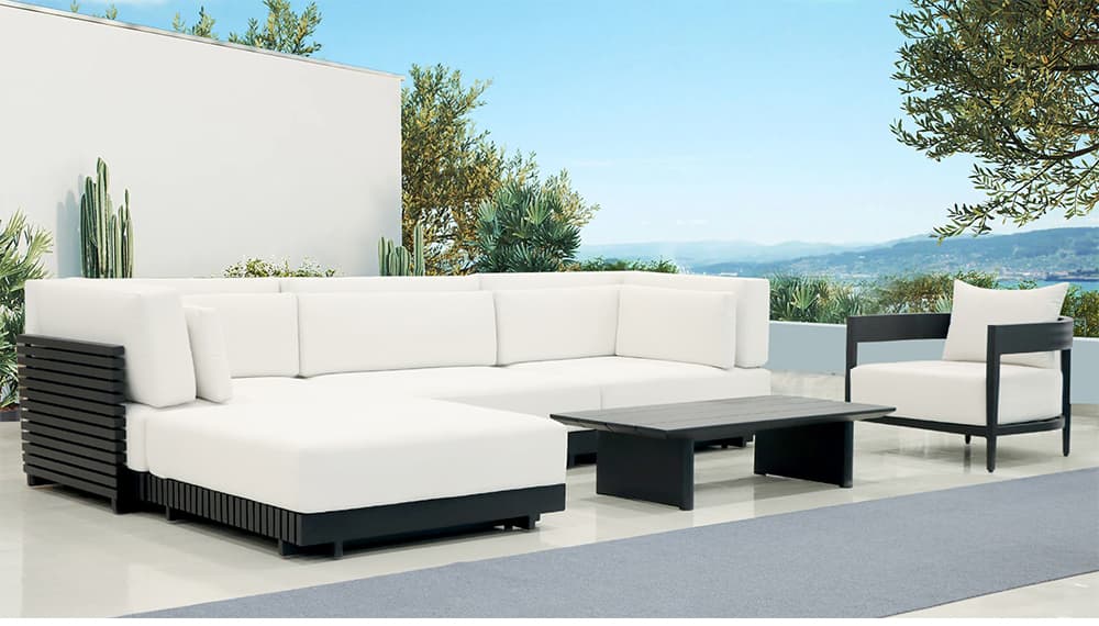 Outdoor L-shaped Sofa Set