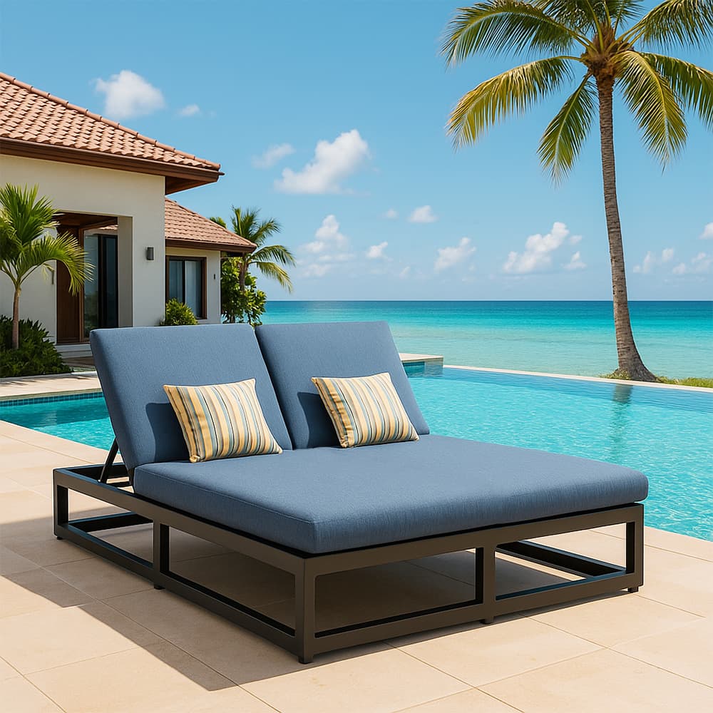 Darwin Aluminum Outdoor Daybed With Cushion