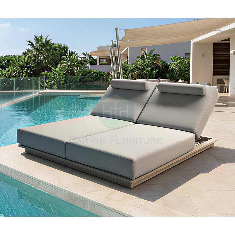 Outdoor Leisure Double Sunbed Supplier