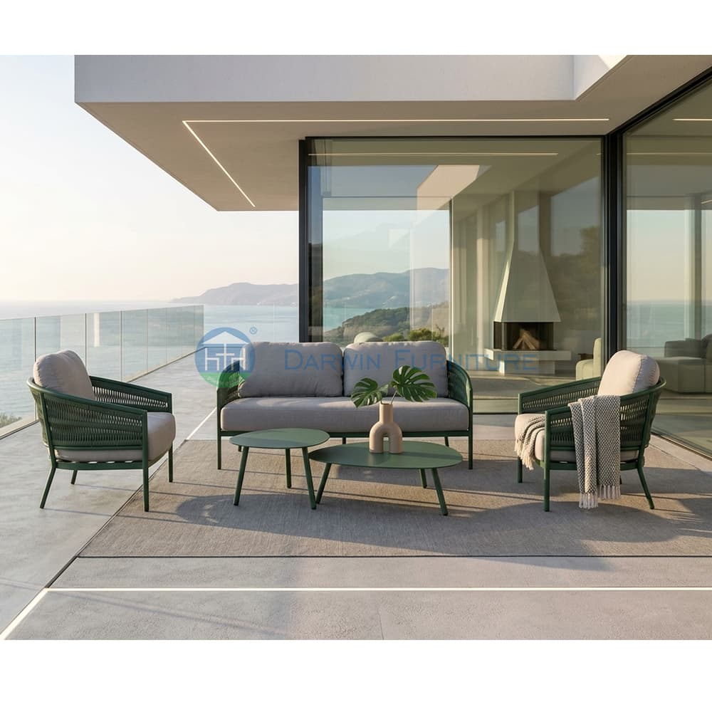 Unique High End Rope Outdoor Sofa Set