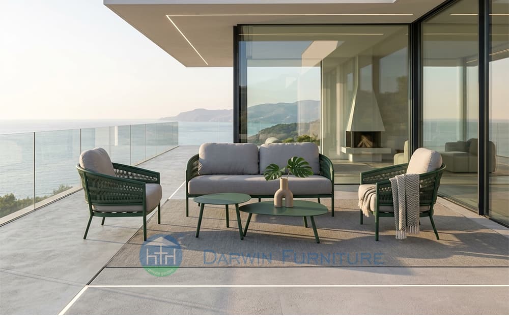rope aluminum outdoor sofa rope aluminum outdoor sofa