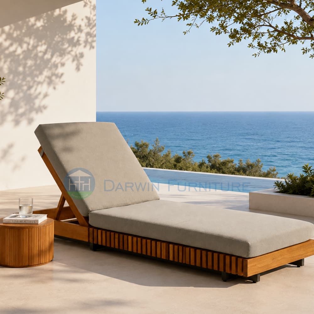 Premium Teak Wood Sun Lounger