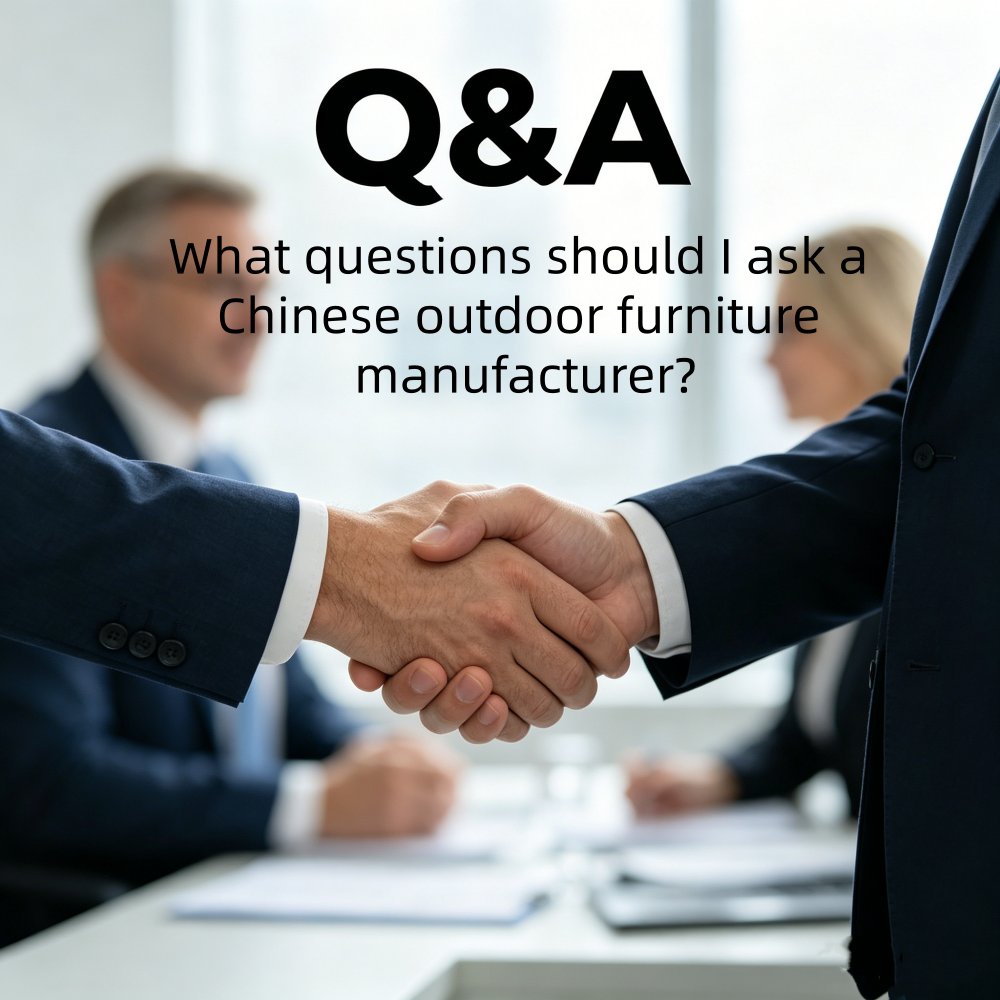 What Questions Should I Ask A Chinese Outdoor Furniture Manufacturer?
