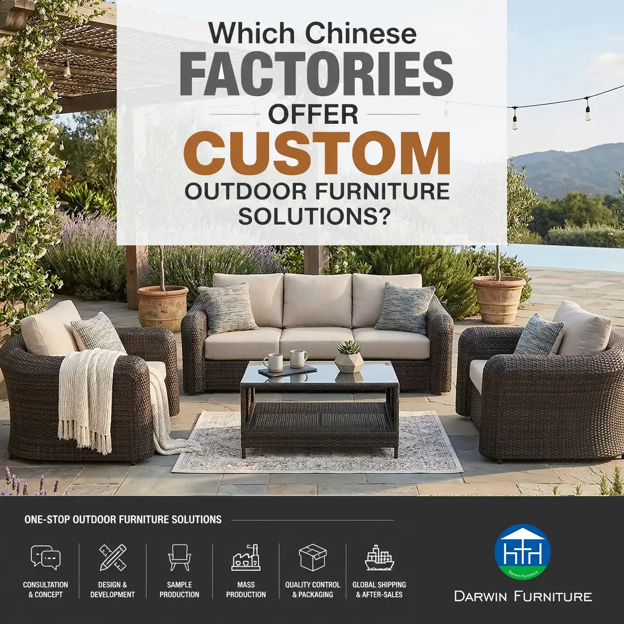 Which Chinese factories offer custom outdoor furniture solutions?