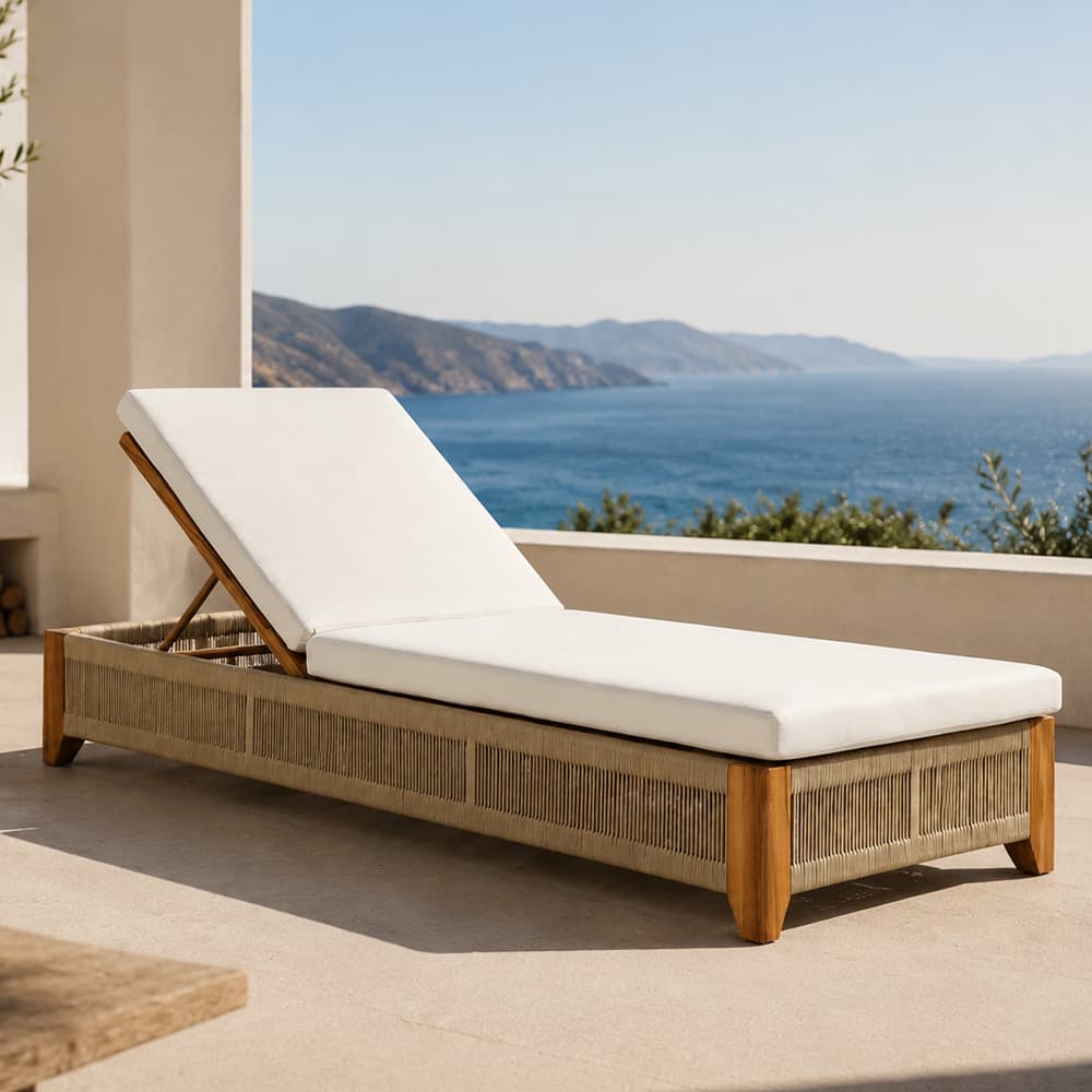 Luxury Resort Wooden Pool Daybed