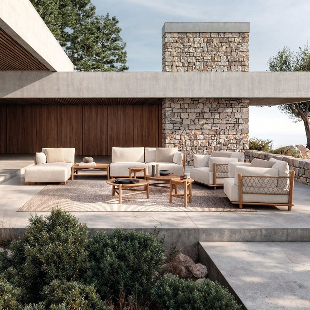 Teak Modular Outdoor Lounge Sofa