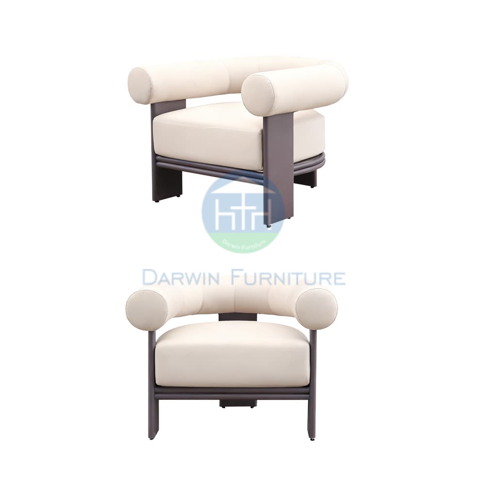 Luxury Curved Aluminum Outdoor Sofa Set