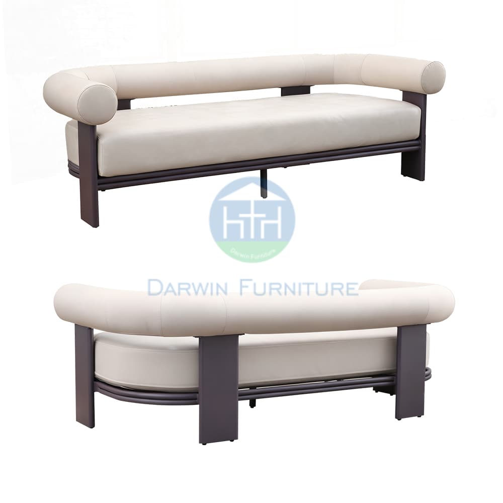 Luxury Curved Aluminum Outdoor Sofa Set