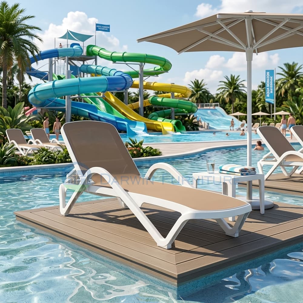 Commercial Plastic Pool Lounge Chair